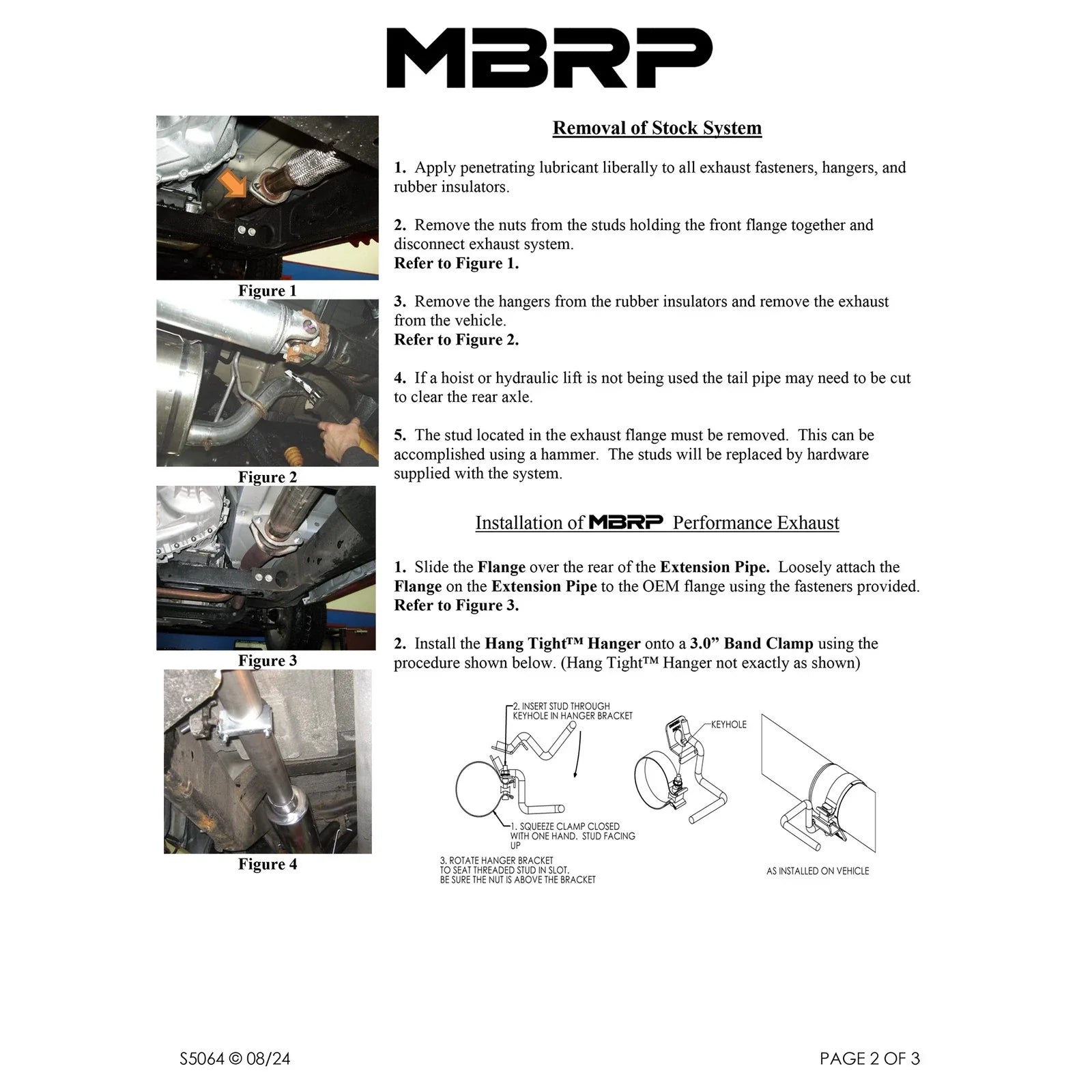 MBRP 2007-2009 Chev/GMC 1500 Denali Cat Back Single Side