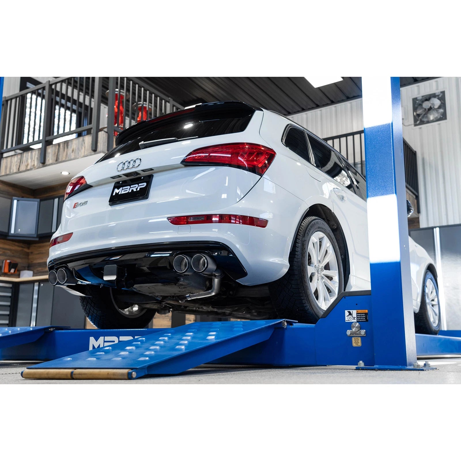 MBRP 14-17 Audi SQ5 3.0T Dual Rear Exit Axle Back w/ Quad Carbon Fiber Tips - T304