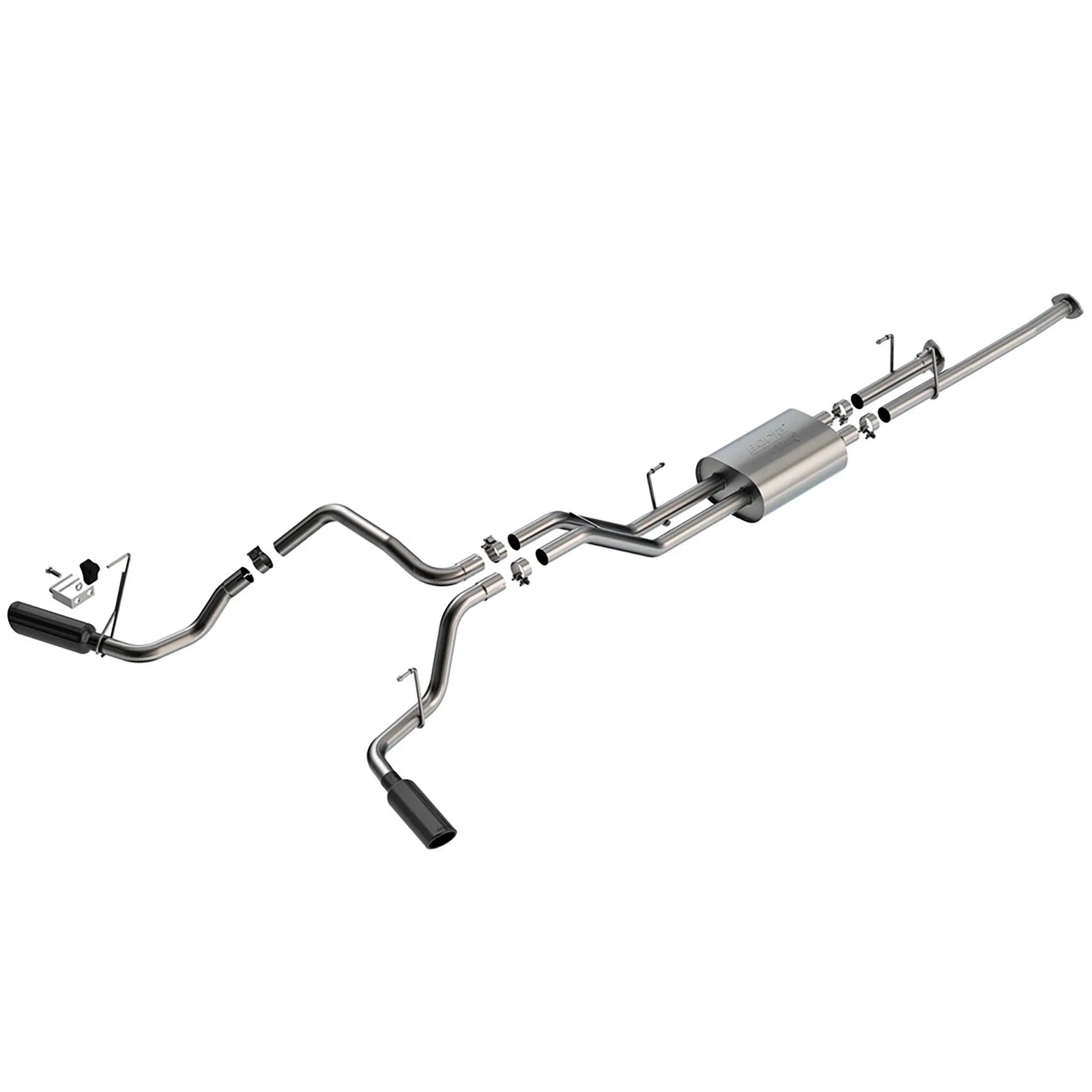 Borla 09-21 Toyota Tundra 5.7L ATAK Cat-Back Exhaust - 4in Black Chrome Tips