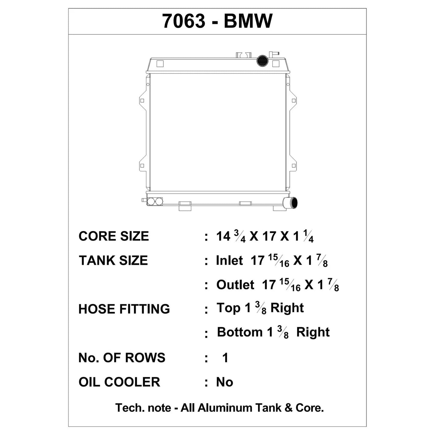 CSF 87-91 BMW M3 (E30) 2.7L Radiator