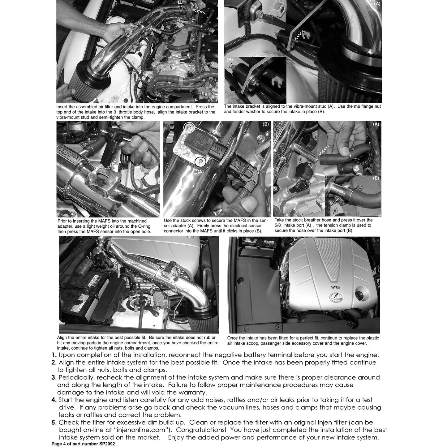 Injen 06-20 Lexus IS350 3.5L V6 Black Short Ram Intake