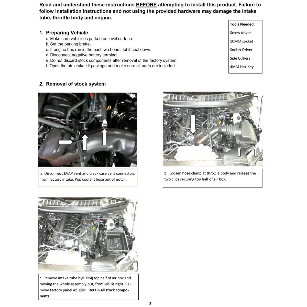 AEM 2015 Ford F-150 5.0L V8 Cold Air Intake System
