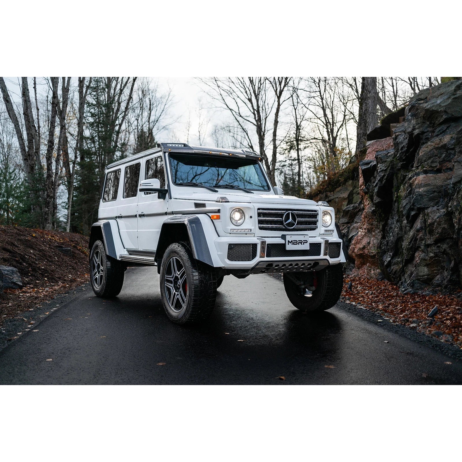 MBRP 03-18 Mercedes-Benz W463A G-Class 3in Cat Back Dual Turn Down T304