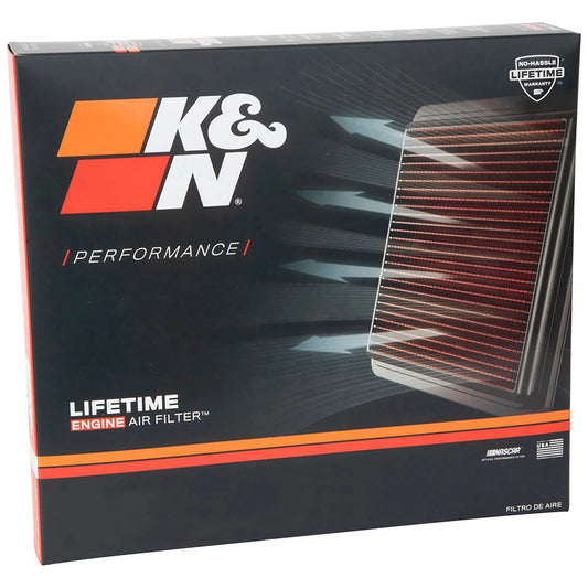 K&N 2017 Chevrolet Silverado 2500HD V8-6.6L DSL Replacement Drop In Air Filter