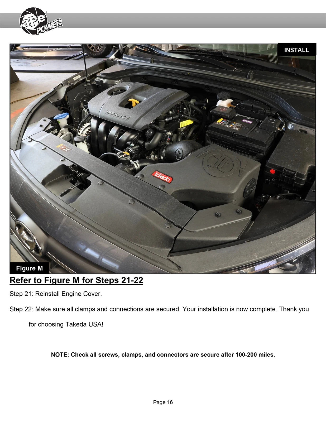 aFe Takeda Momentum Pro 5R Cold Air Intake System 16-20 Hyundai Elantra L4-2.0L