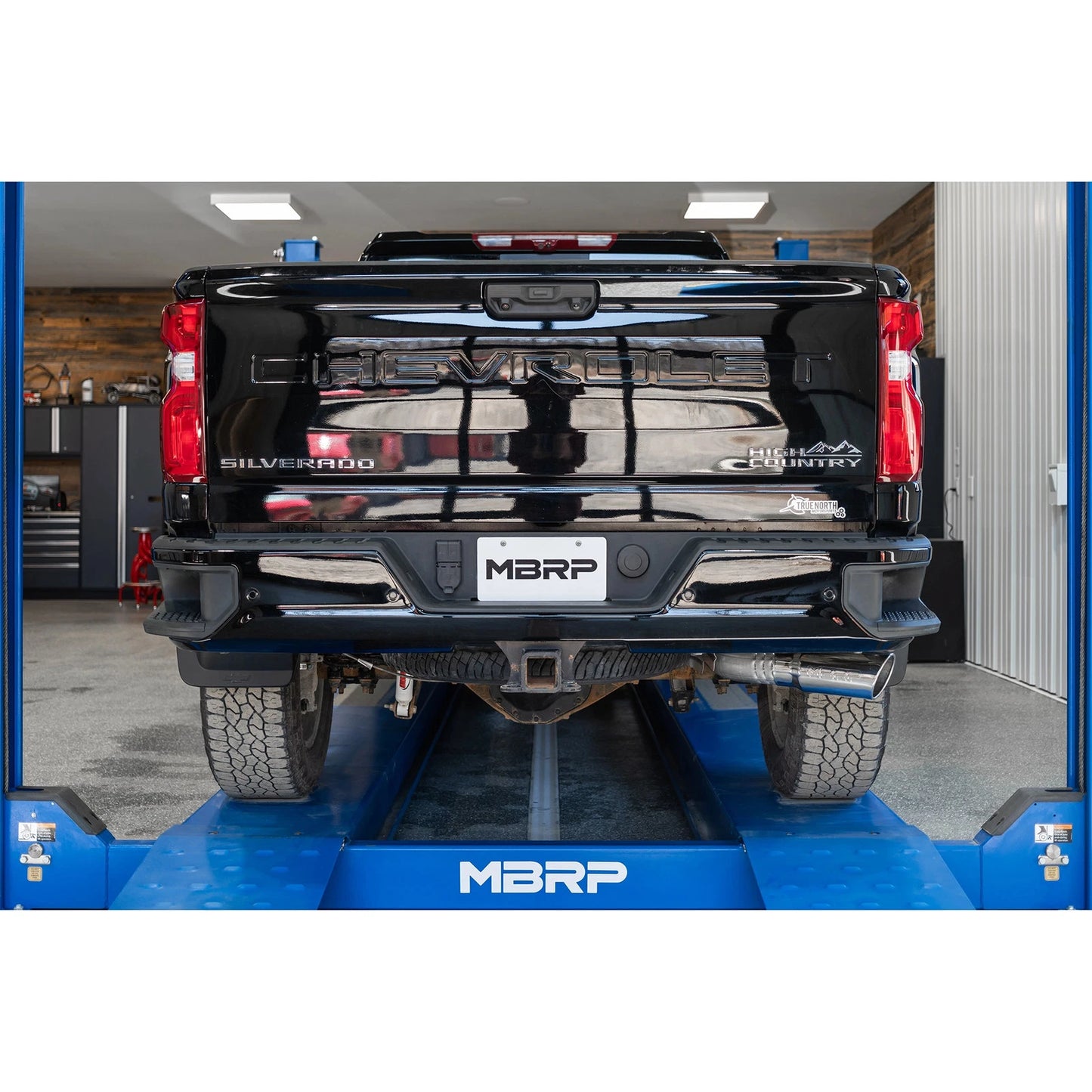 MBRP 2020+ GMC/Chevy 2500/3500 6.6L Duramax 4in Mand Bent Tubing Pro-Ser Cat Back Single Side - 304