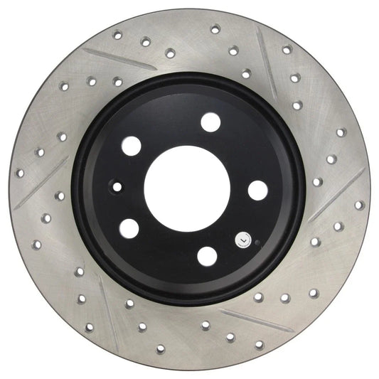 StopTech Power Slot 09-10 Audi A4/A4 Quattro / 08-10 A5 / 10 S4 Rear Left Drilled & Slotted Rotor