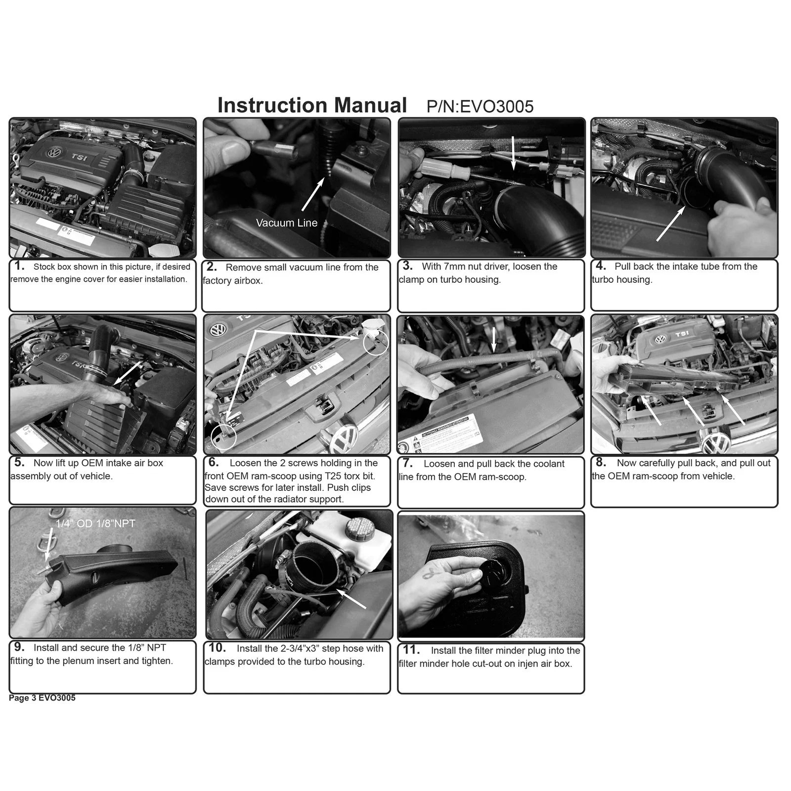 Injen 15-19 VW Golf R 2.0L TFSI Evolution Intake