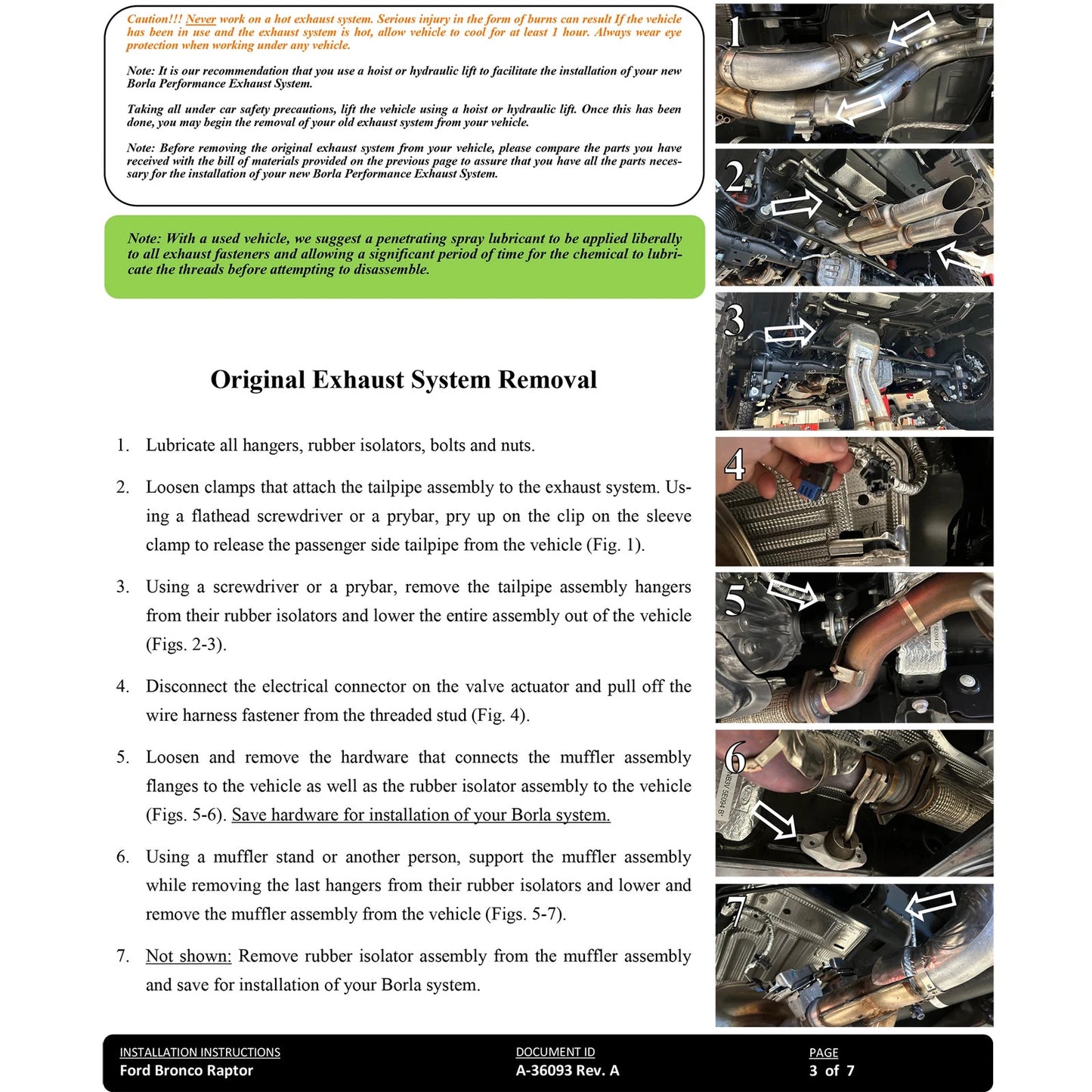 Borla 22-24 Ford Bronco Raptor V6 Turbo AT 2WD / 4WD ATAK Catback Exhaust w/ 4in Chrome Tips