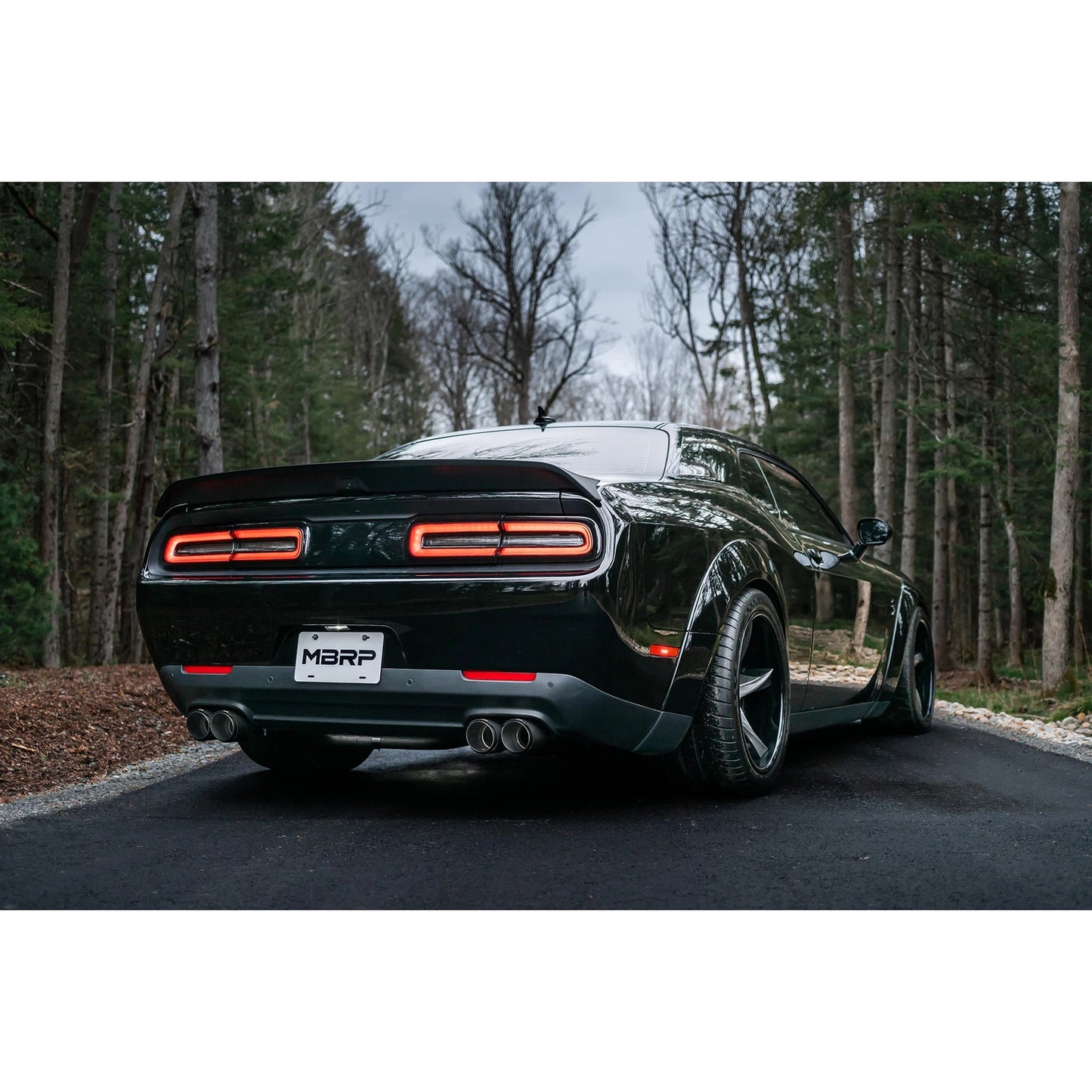 MBRP 15-Up Challenger 5.7 / 17-Up 6.2L/6.4L 3in Race Series Cat-Back w/ Quad Tips T304 Exhaust