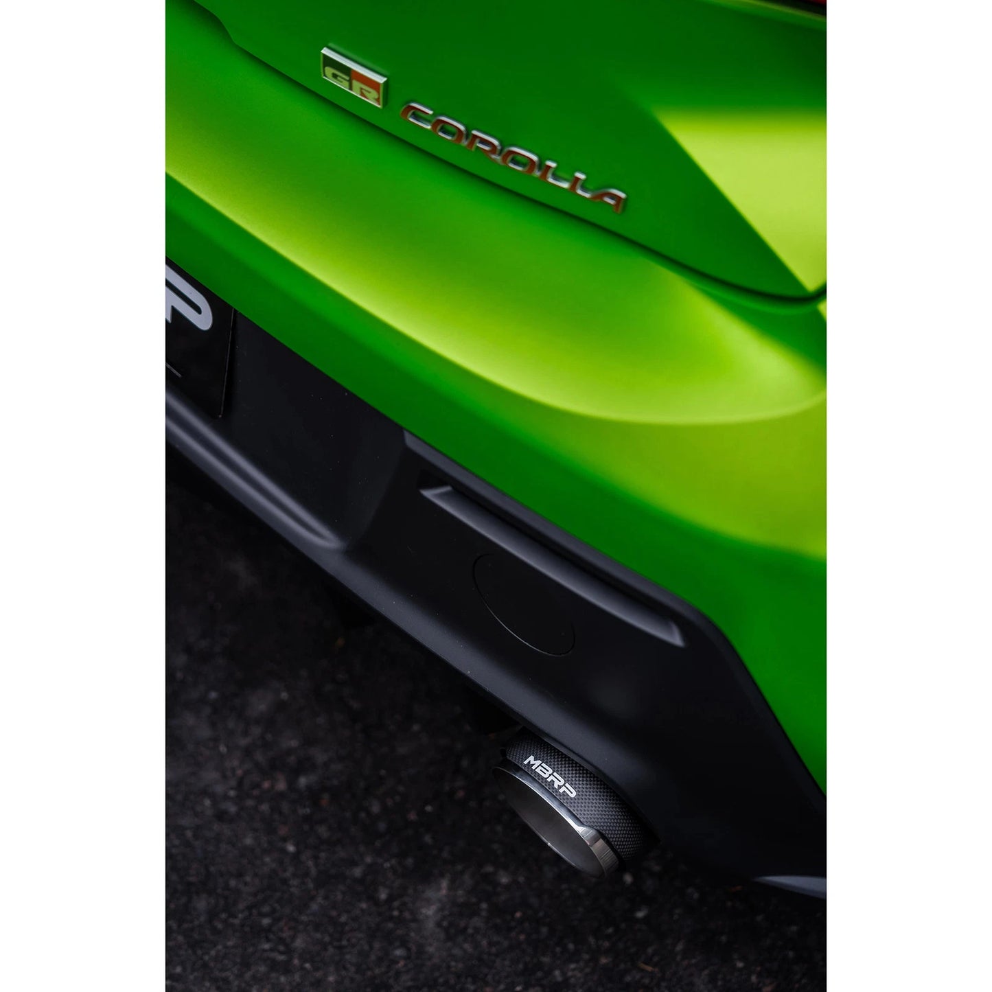 MBRP 2023 Toyota Corolla GR 1.6L T304 SS 3in Cat-Back Dual Split Rear w/ Carbon Fiber Tips