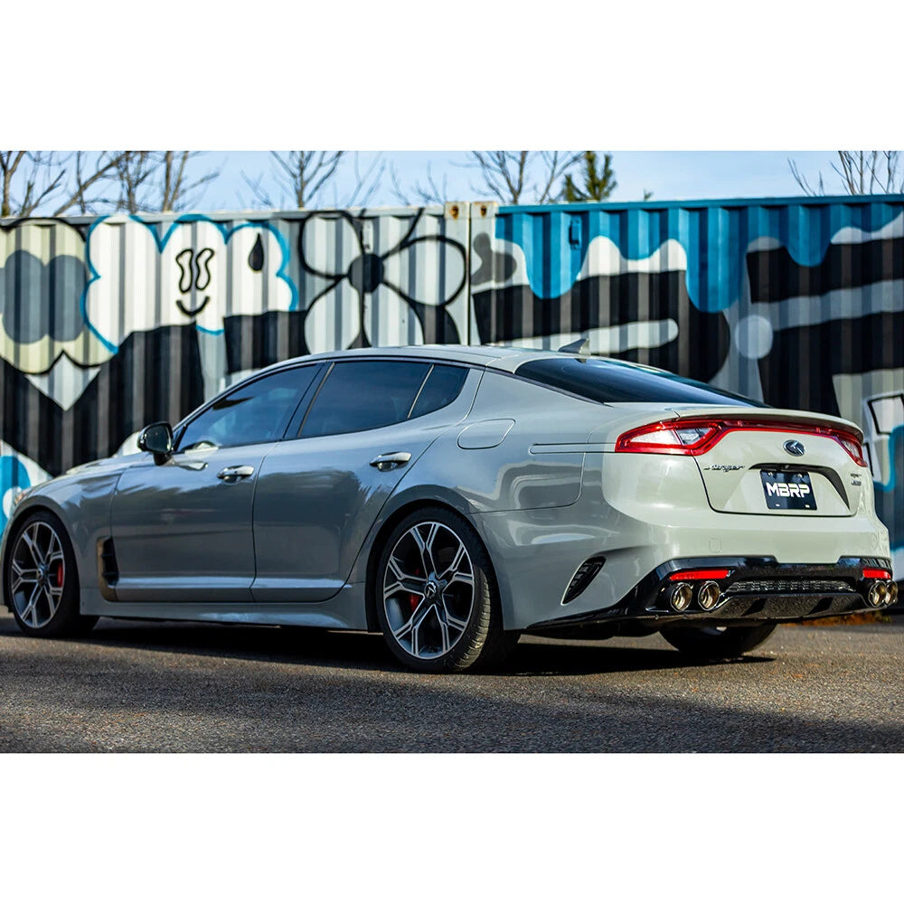 MBRP 18-22 Kia Stinger GT Bezel Kit Quad Tip CF