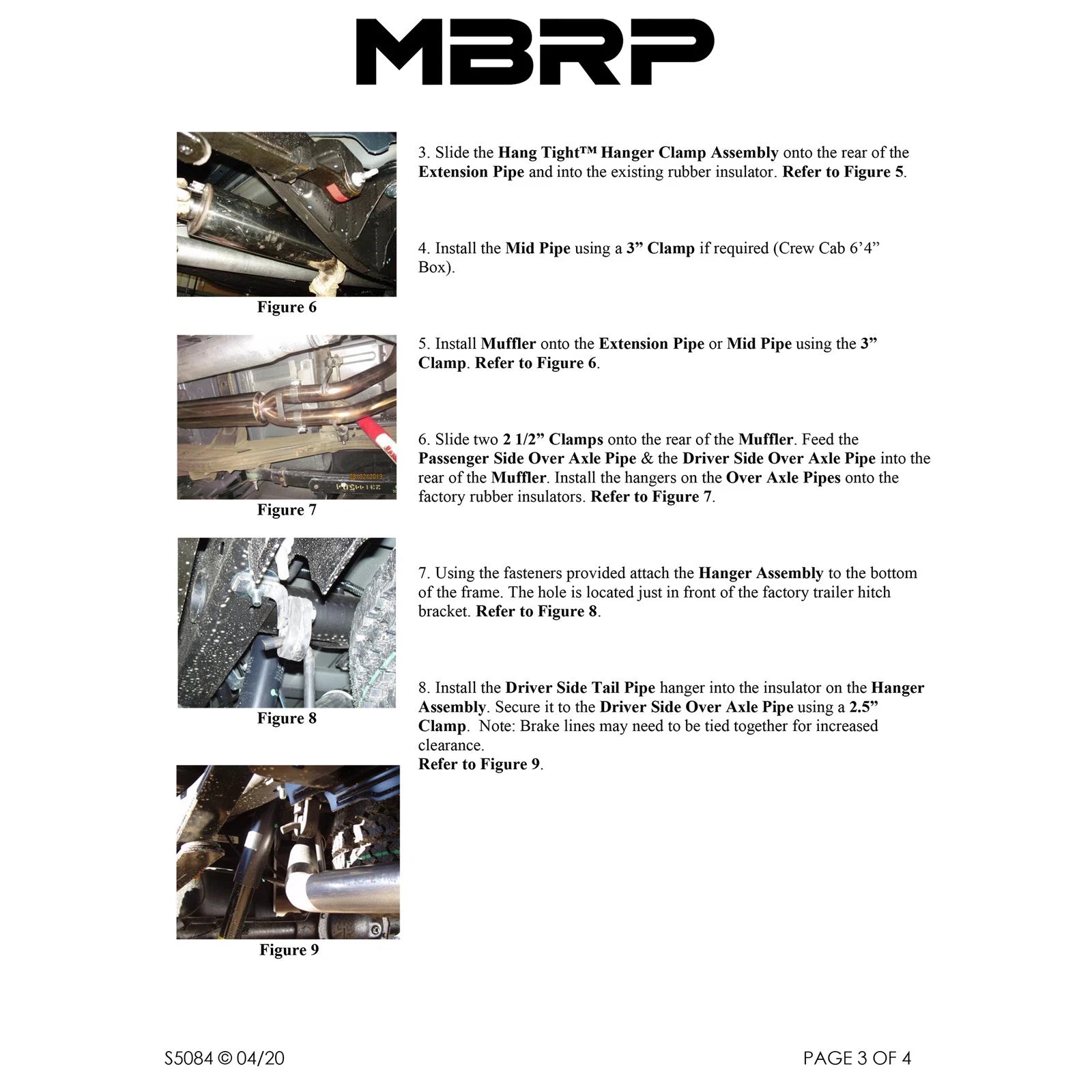 MBRP 14 Chevy/GMC 1500 Silverado/Sierra 4.3L V6/5.3L V8 Dual Split Rear T409 3in Cat Back Exhaust