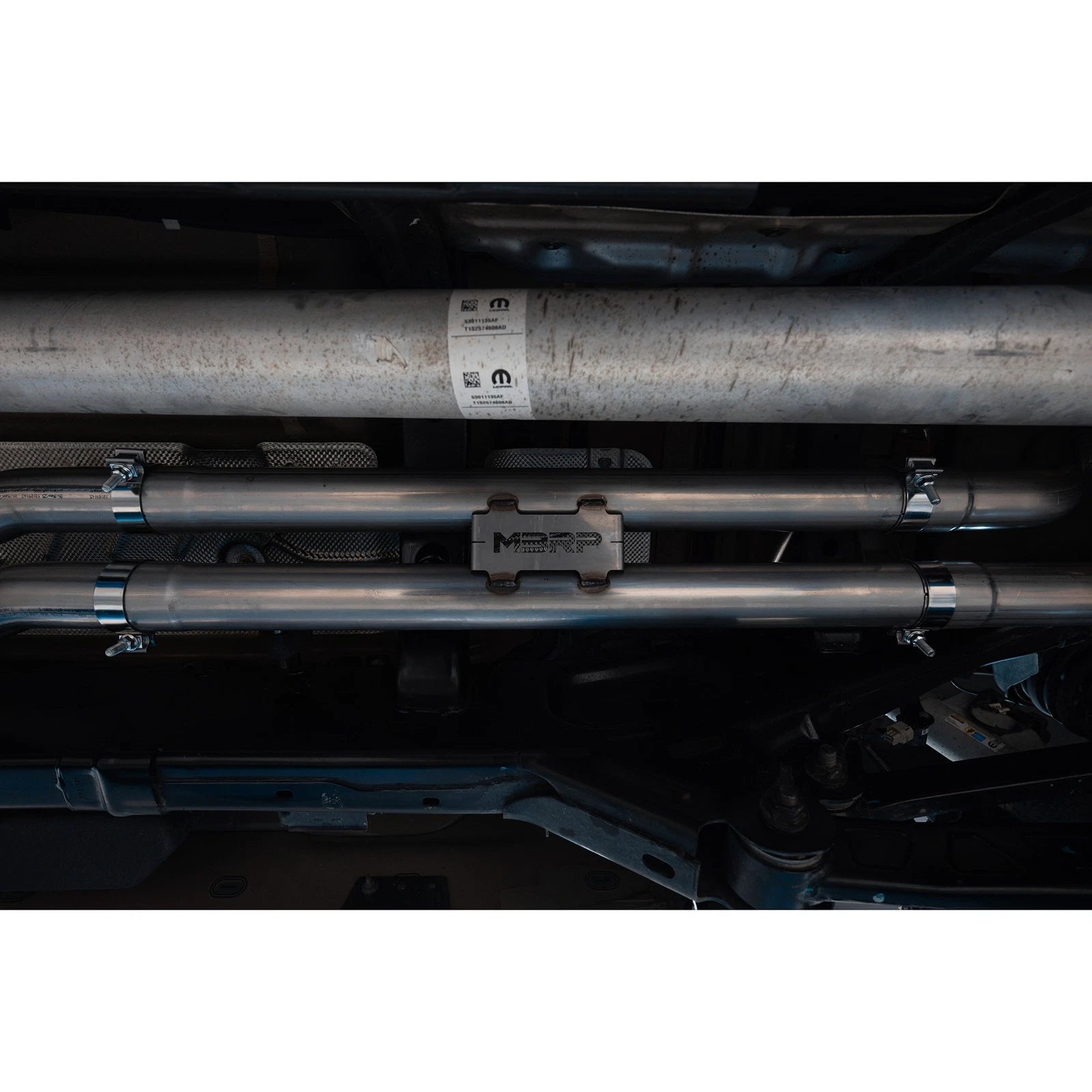 MBRP 2025 RAM RHO 3in Dual Split Rear Cat Back w/ Carbon Fiber Tips - T304