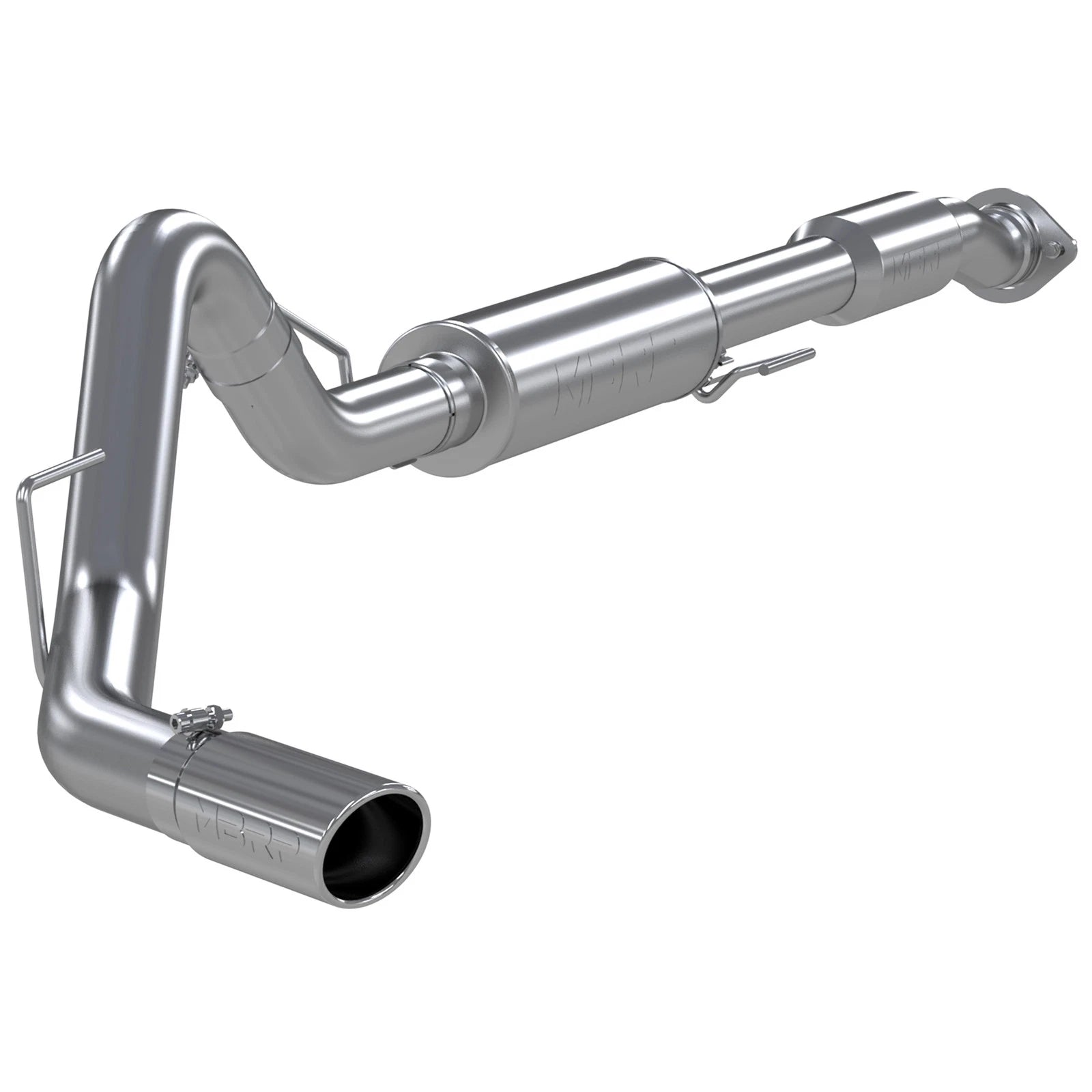 MBRP 11-13 Ford F150 SVT Raptor 6.2L EC-SB/CC-SB 3.5in Cat Back Single Exit Alum Exhaust System