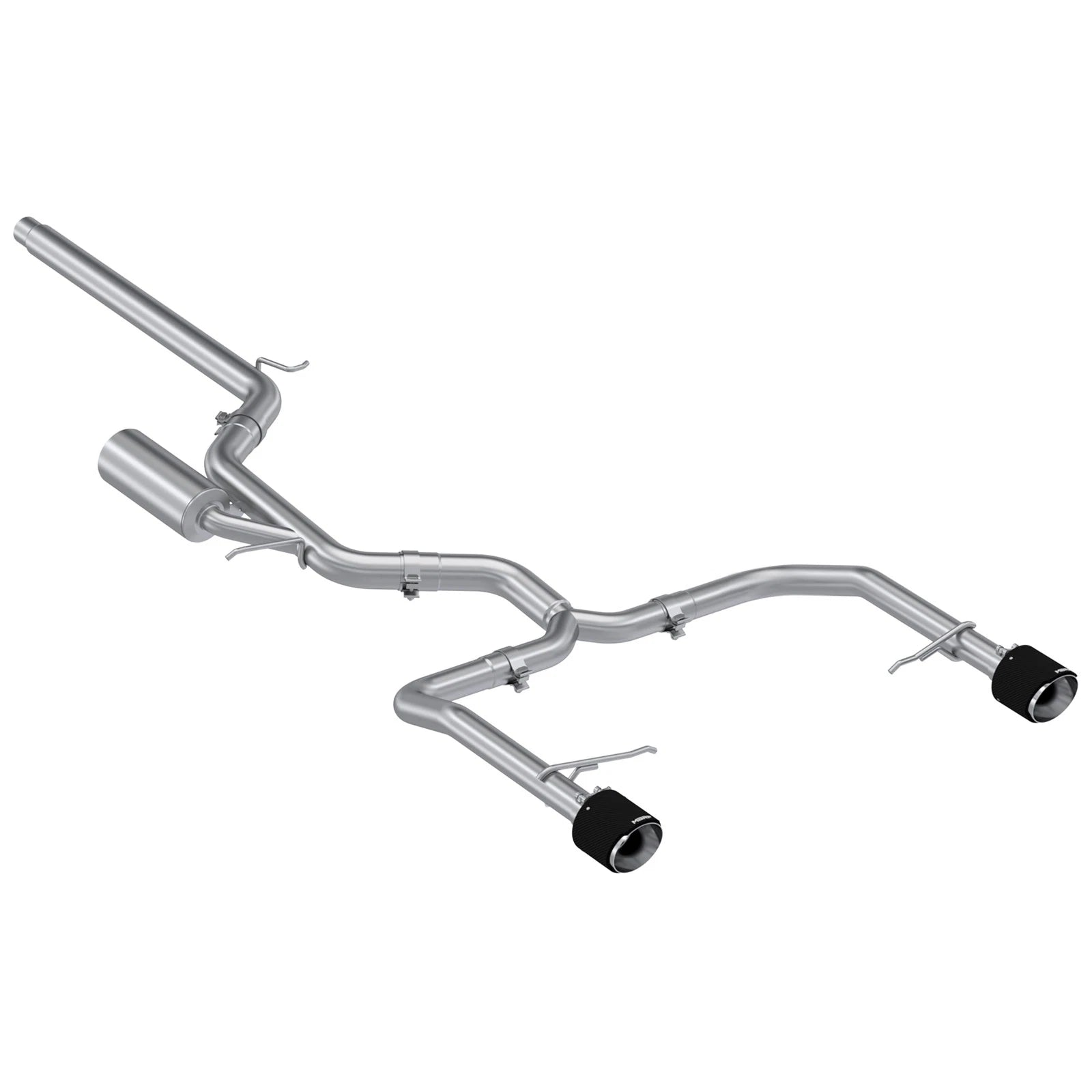 MBRP 2022 VW Jetta GLI 2.0 TSI 3in Cat Back T304 SS 2.5in Dual Split Rear w/ Carbon Fiber Tips