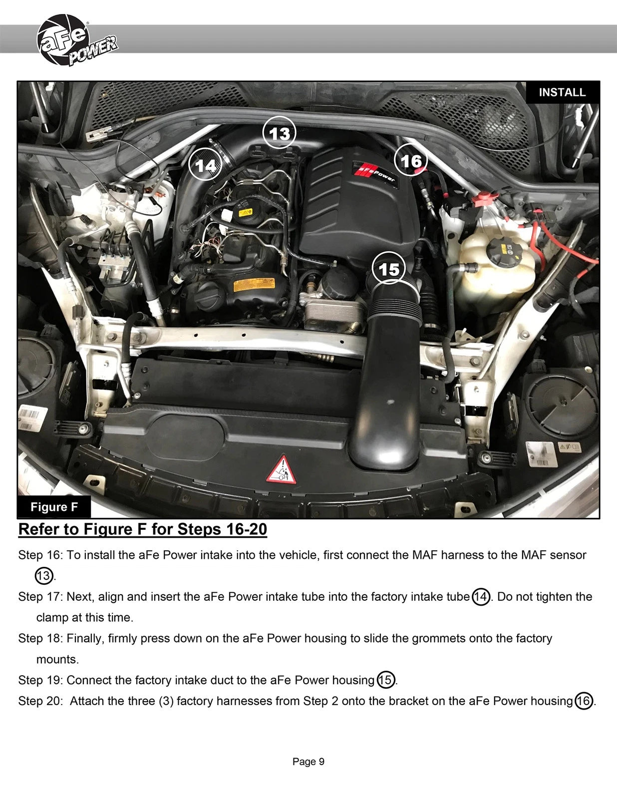 aFe Magnum Force Stage-2Si Cold Air Intake System w/ Pro Dry S Media BMW X5(F15)/X6(F16) 14-19 3.0L