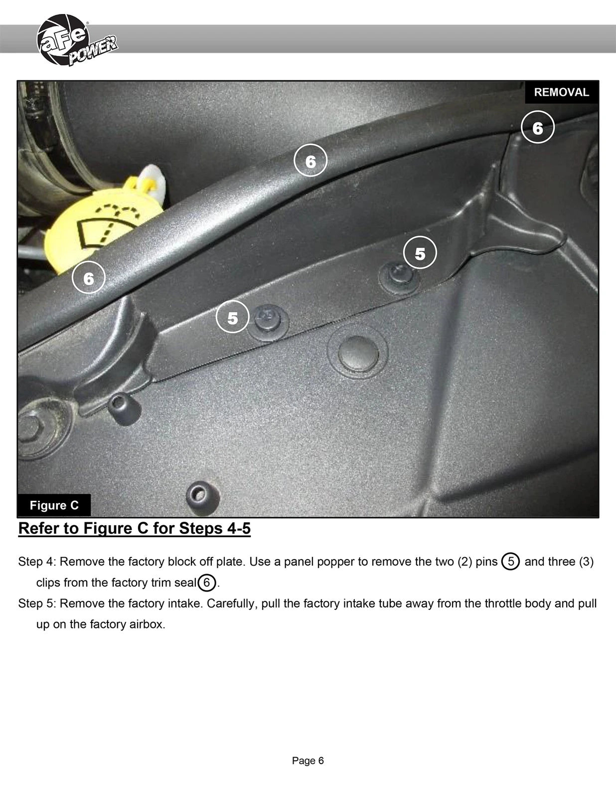 aFe Track Series Carbon Fiber Pro Dry S AIS - 19-20 Jeep Grand Cherokee Trackhawk 6.2L
