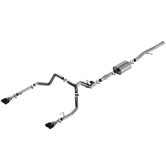 Borla 2024 Chevy Silverado 1500 6.2L V8 ATAK Catback Exhaust w/ Simulator - Black Chrome