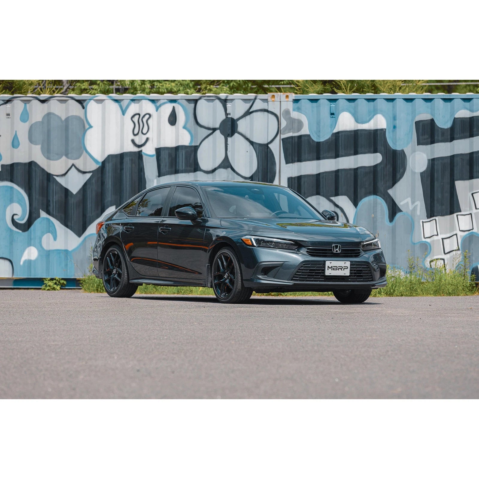 MBRP 22-26 Honda Civic Sport 3in OD Cat Back Single Rear Exit - AL