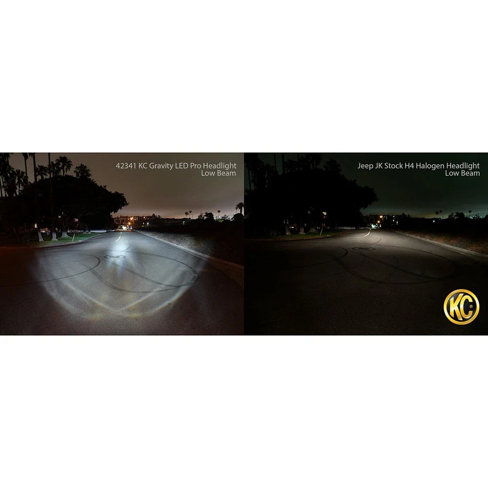 KC HiLiTES 07-18 Jeep JK 7in. Gravity LED Pro DOT Approved Replacement Headlight (Single)
