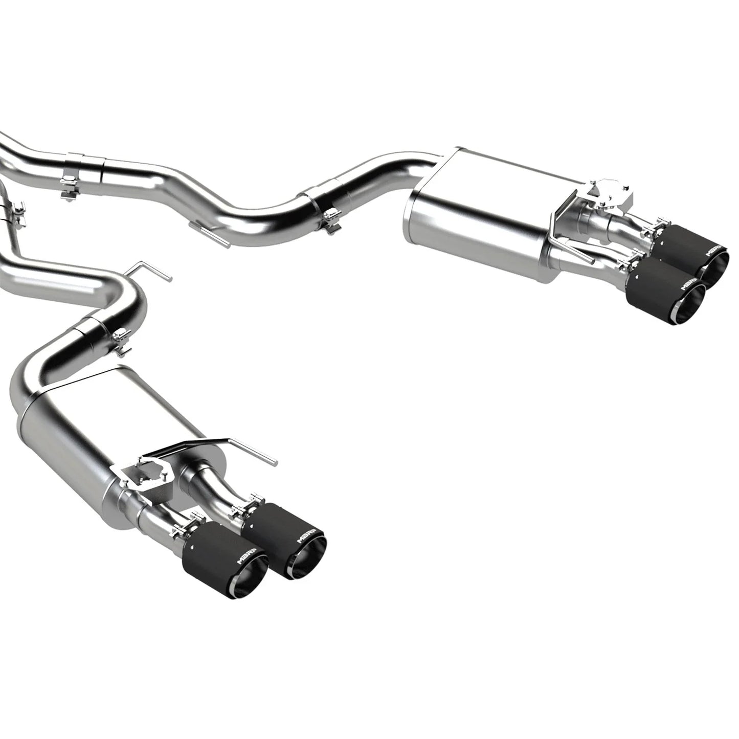 MBRP 18-22 Ford Mustang 2.3L Ecoboost 3in Cat-Back Exhaust w/ Quad Carbon Fiber SS Tips - T304