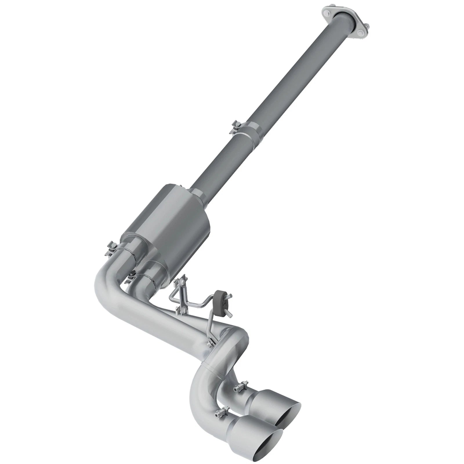 MBRP 09-14 Ford F150 T304 Pre-Axle 4.5in OD Tips Dual Outlet 3in Cat Back Exhaust