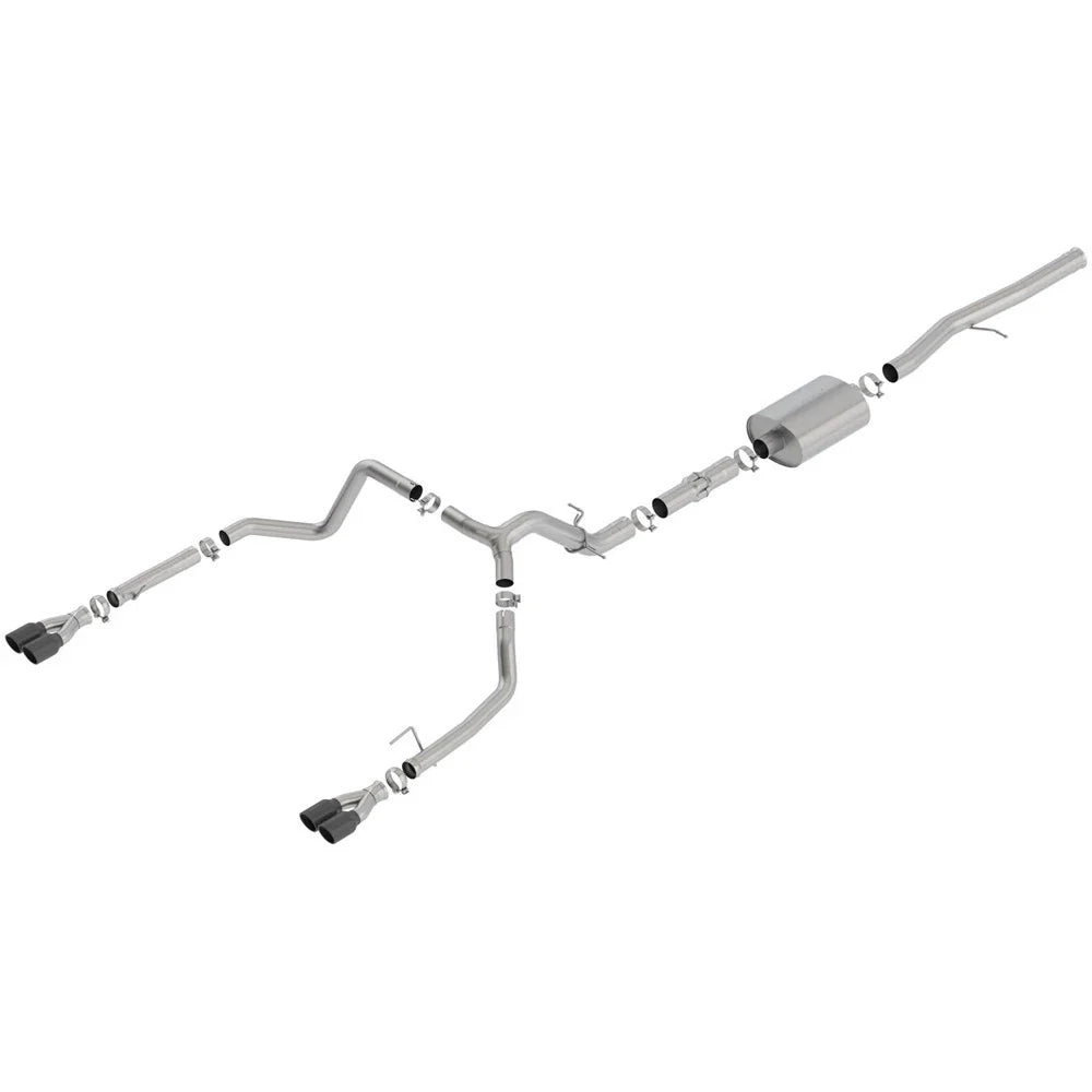 Borla 19 Chevrolet Silverado/GMC Sierra 1500 6.2L SS ATAK Catback Exhaust - Black Chrome Tips