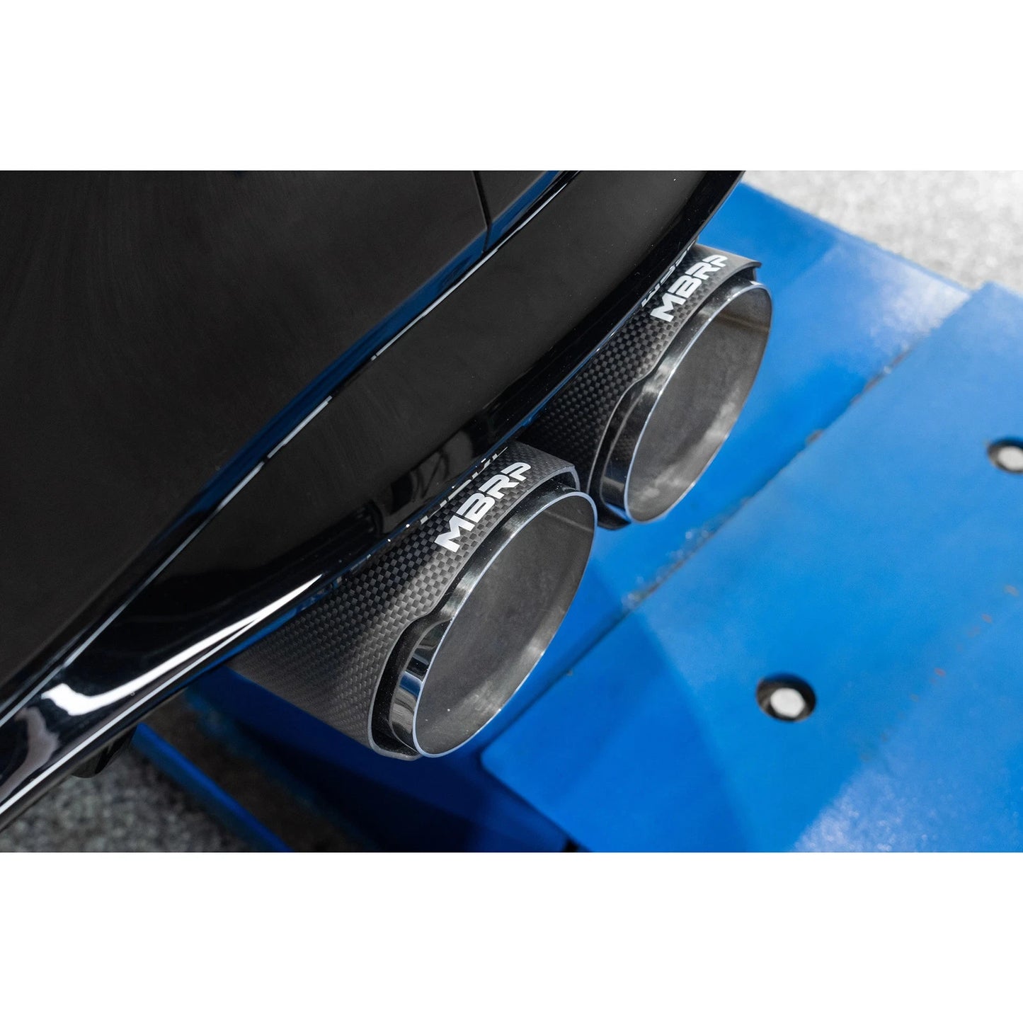 MBRP 2022 Volkswagen Golf R MK8 T304 Stainless Steel 3in Cat-Back, Quad Rear Exit- Carbon Fiber Tip