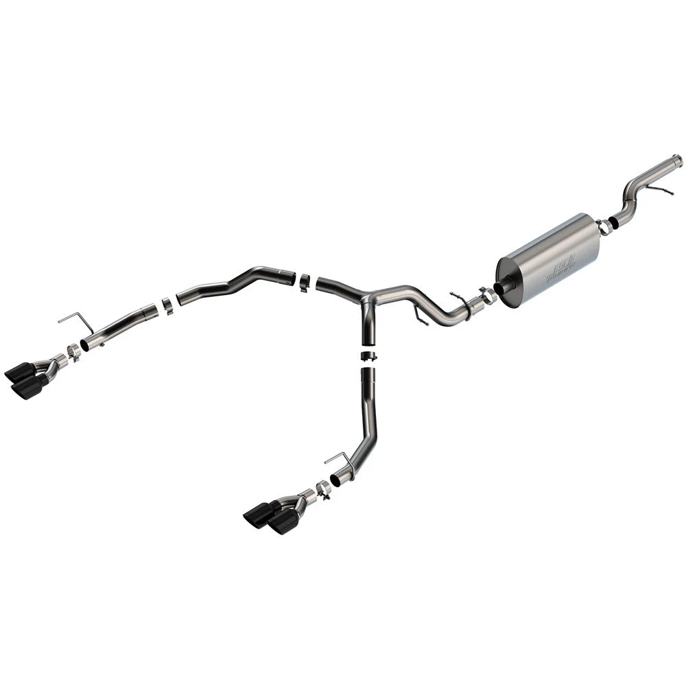 Borla 21-22 Chevrolet Tahoe 5.3L V8 2/4WD 4DR 3in/2.75in Touring Cat-Back Exhaust -Black Chrome Tips