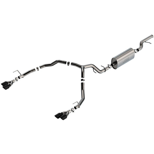 Borla 21-22 Chevrolet Tahoe 5.3L V8 2/4WD 4DR 3in/2.75in Touring Cat-Back Exhaust -Black Chrome Tips