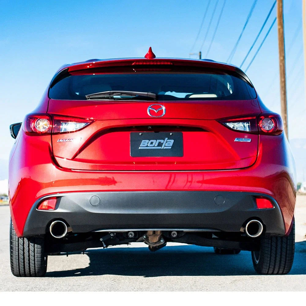 Borla 14-16 Mazda 3 2.0/2.5L AT/MT FWD S-Type Cat-Back Exhaust Single Split Rear Exit