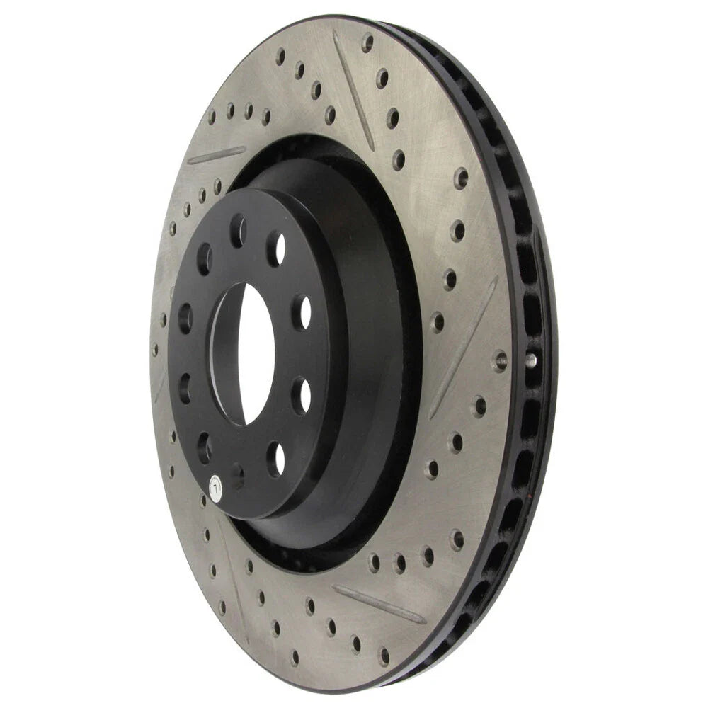 StopTech 09 VW Passat CC / 06-09 Passat Slotted & Drilled Left Rear Rotor