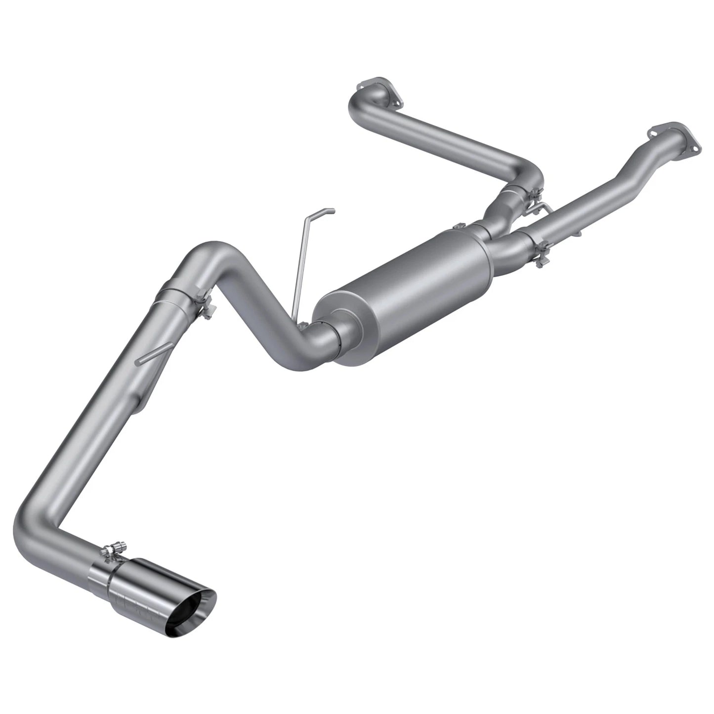 MBRP 22-23 Nissan Frontier 3.8L 3in Tip 3in Cat Back Single Side Exit Street Profile - Aluminized