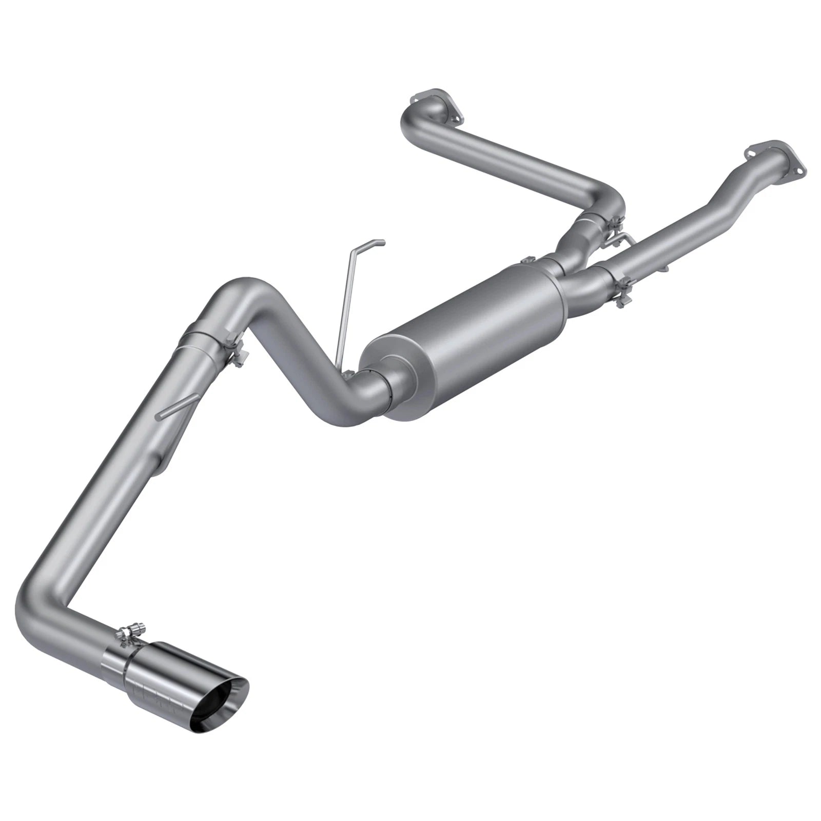 MBRP 22-23 Nissan Frontier 3.8L 3in Tip 3in Cat Back Single Side Exit Street Profile - Aluminized