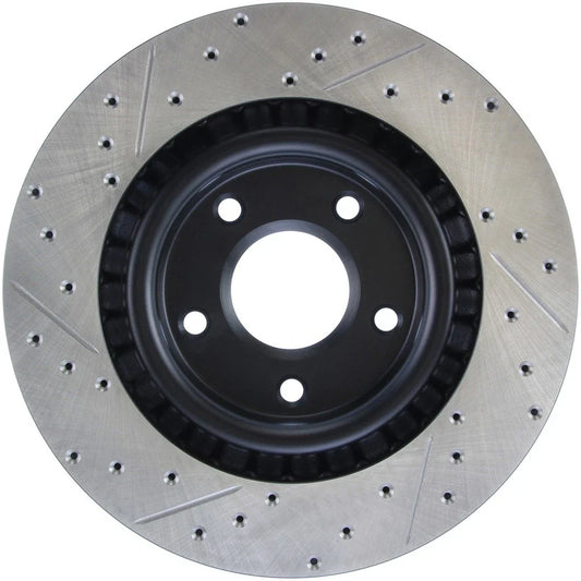 StopTech Power Slot 05-07 Cadillac XLR / 06-09 Chevy Corvette Front Right Drilled & Slotted Rotors