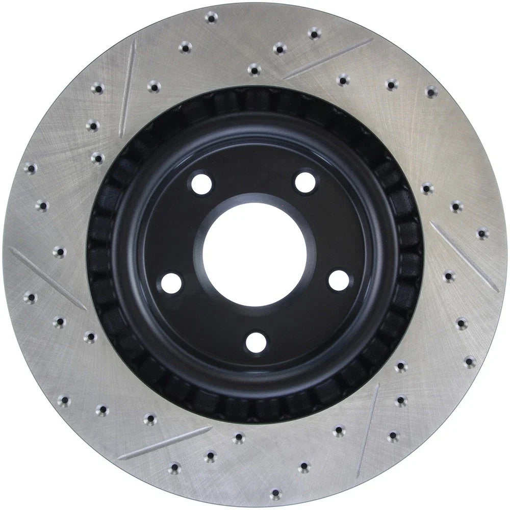 StopTech Power Slot 05-07 Cadillac XLR / 06-09 Chevy Corvette Front Right Drilled & Slotted Rotors