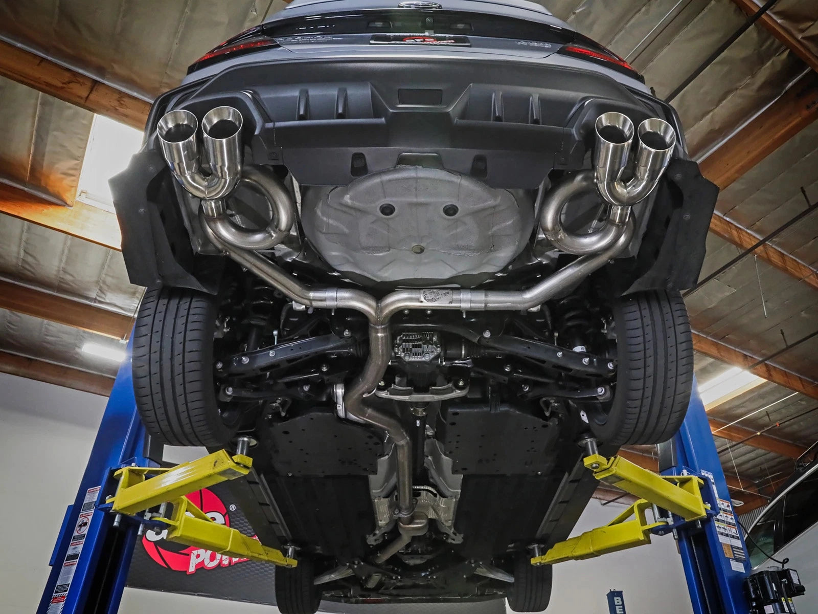 aFe POWER Takeda 3in to 2-1/2in 304 SS Cat-Back Exhaust w/ Black Tips 22-23 Subaru WRX H4-2.4L (t)