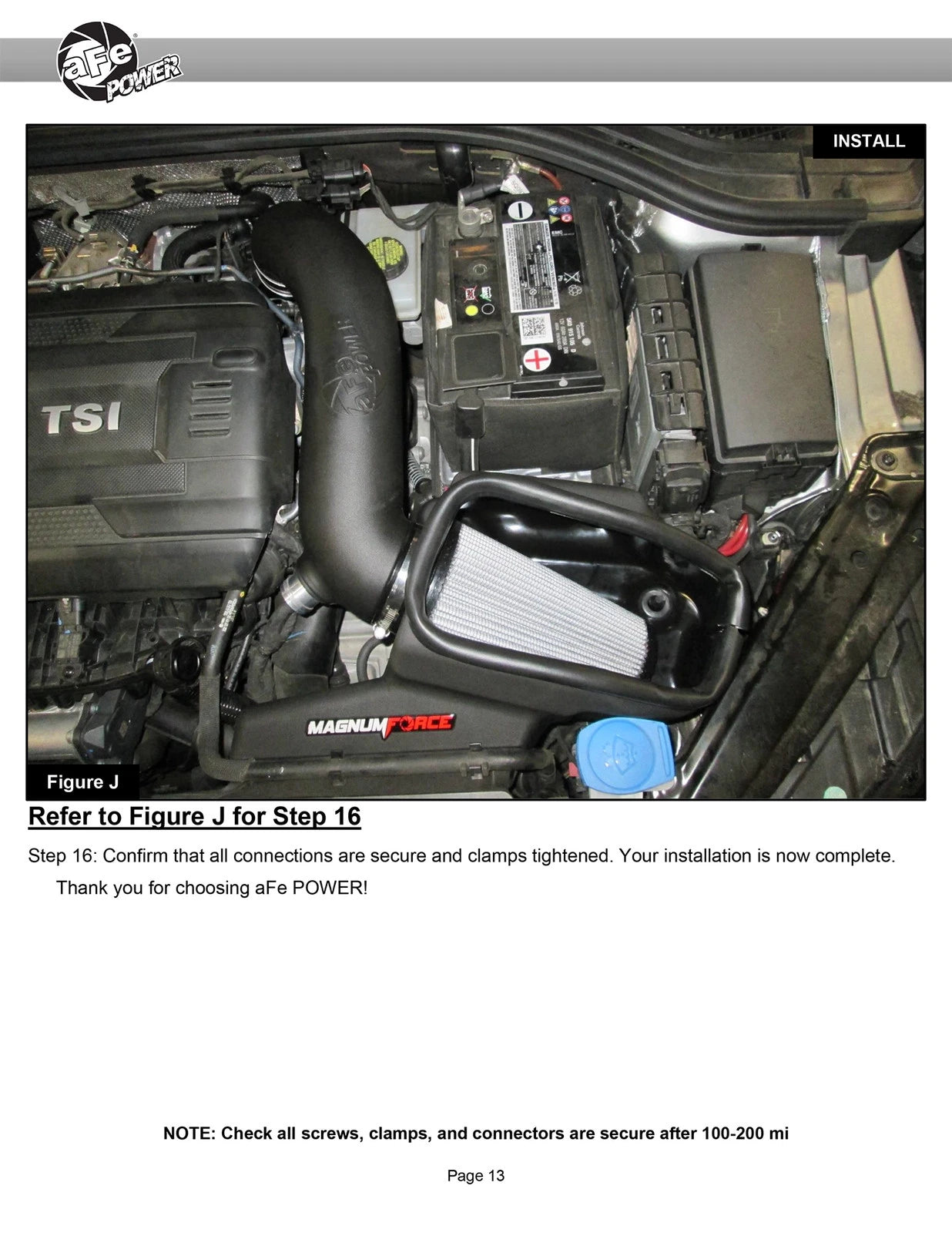 aFe Magnum FORCE Stage-2 Pro 5R Cold Air Intake System 15-19 Volkswagen GTI (MKVII) L4-2.0L (t)