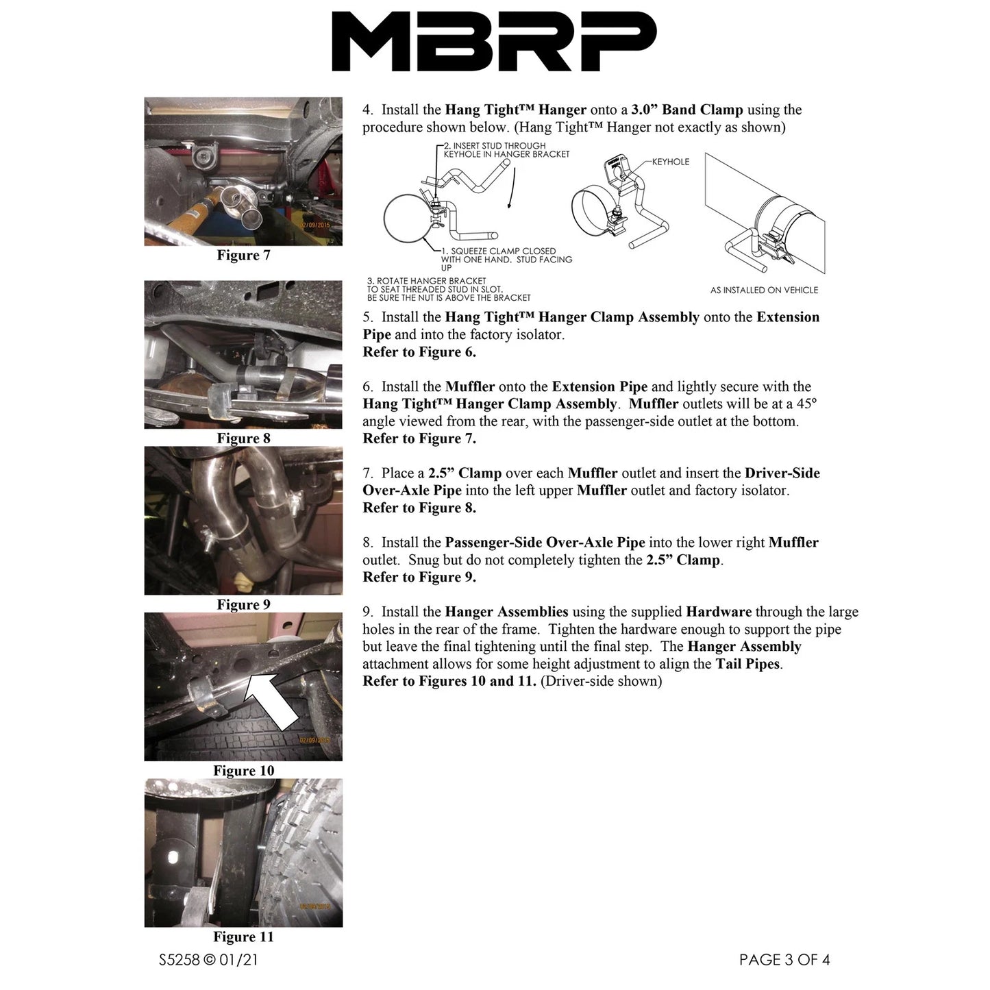 MBRP 2015 Ford F-150 5.0L 3in Cat Back Dual Split Rear Exit Black Exhaust System