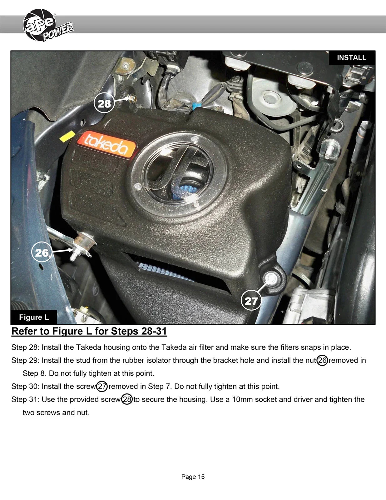 aFe Takeda Intake System w/Pro 5R Filter Subaru Forester 14-18 H4-2.0L (t)