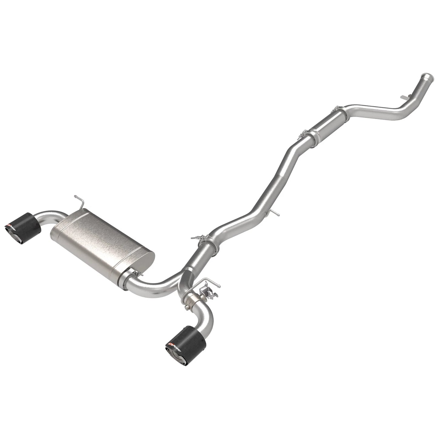 aFe POWER Takeda 2021 Toyota Supra 2.0L (t) 2.5in-3in 304 SS CB Exhaust w/ Carbon Tips