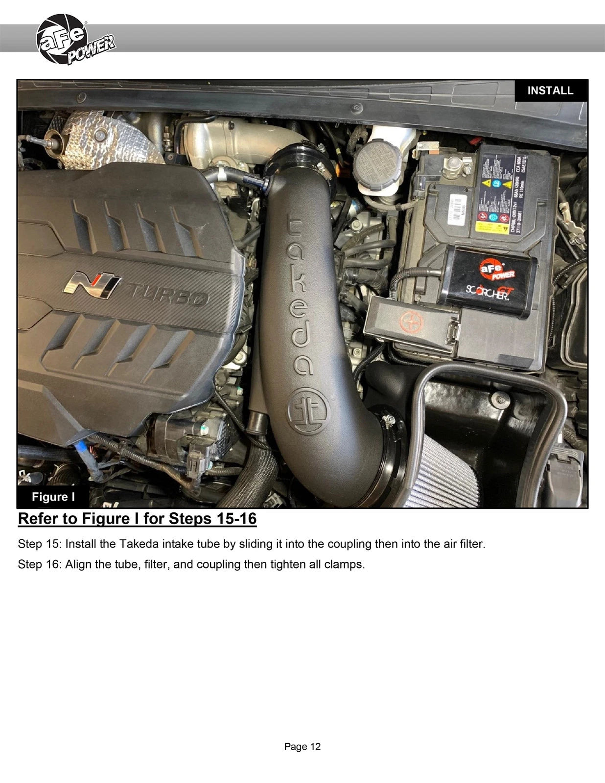 aFe Takeda Stage-2 Pro DRY S Cold Air Intake System 2022 Hyundai Elantra N