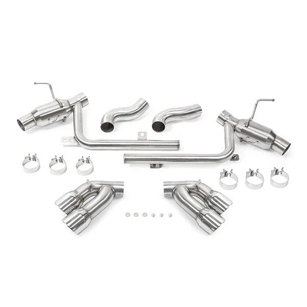 Mishimoto 2016+ Chevrolet Camaro SS Quad-Tip Pro Axle-Back Exhaust w/ Polished Tips