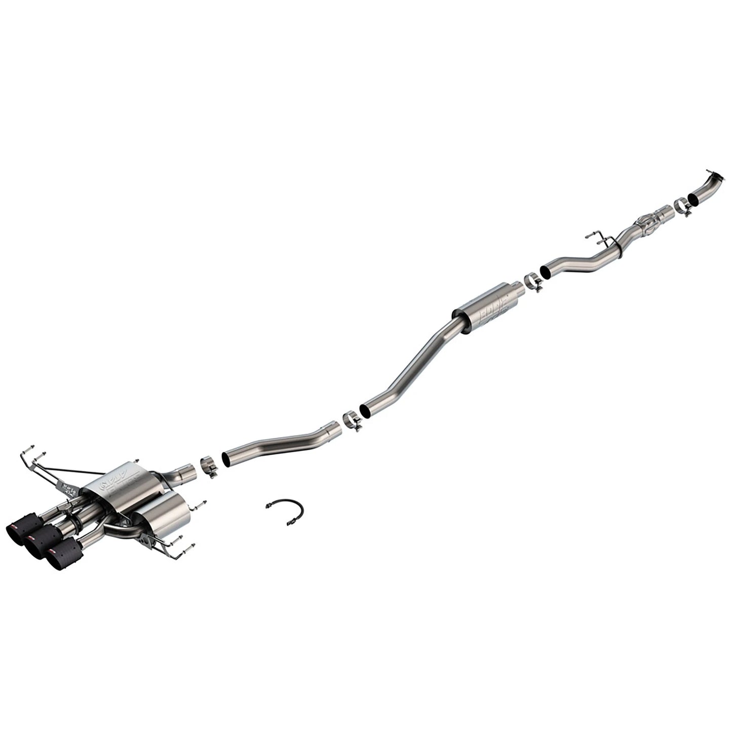 Borla 2024 Acura Integra Type S ATAK Cat Back Exhaust - Carbon Fiber & Black Anodized