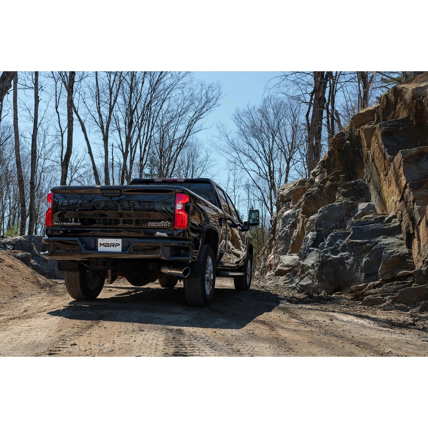MBRP 2020+ GMC/Chevy 2500/3500 6.6L Duramax 4in Mand Bent Tubing Pro-Ser Cat Back Single Side - 304