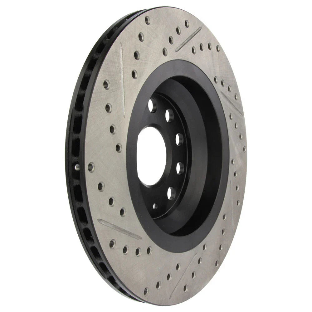 StopTech 09 VW Passat CC / 06-09 Passat Slotted & Drilled Left Rear Rotor