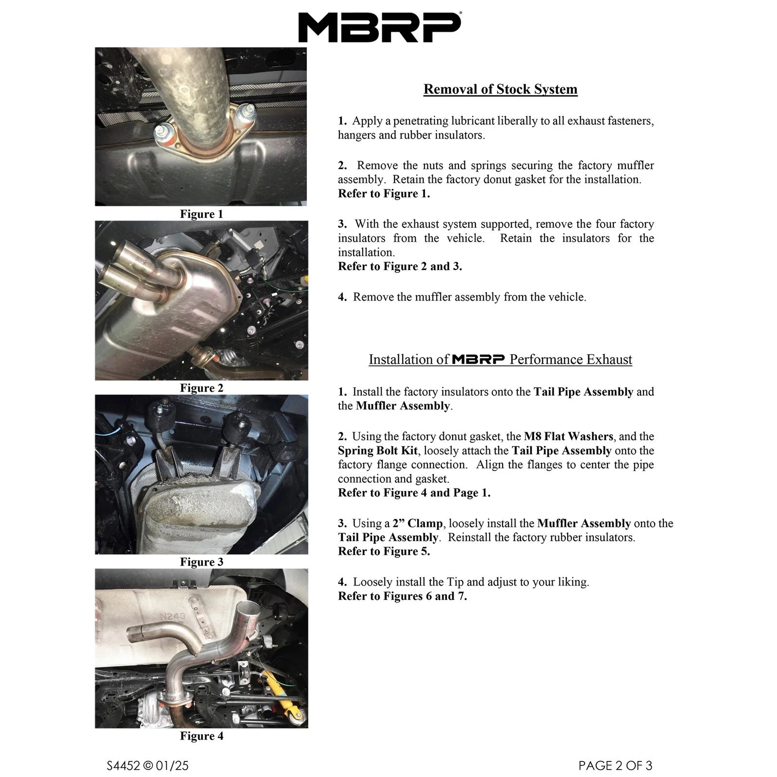 MBRP 16+ Mazda MX-5 Miata Single Rear Exit 2.5in Axle Back Exhaust AL