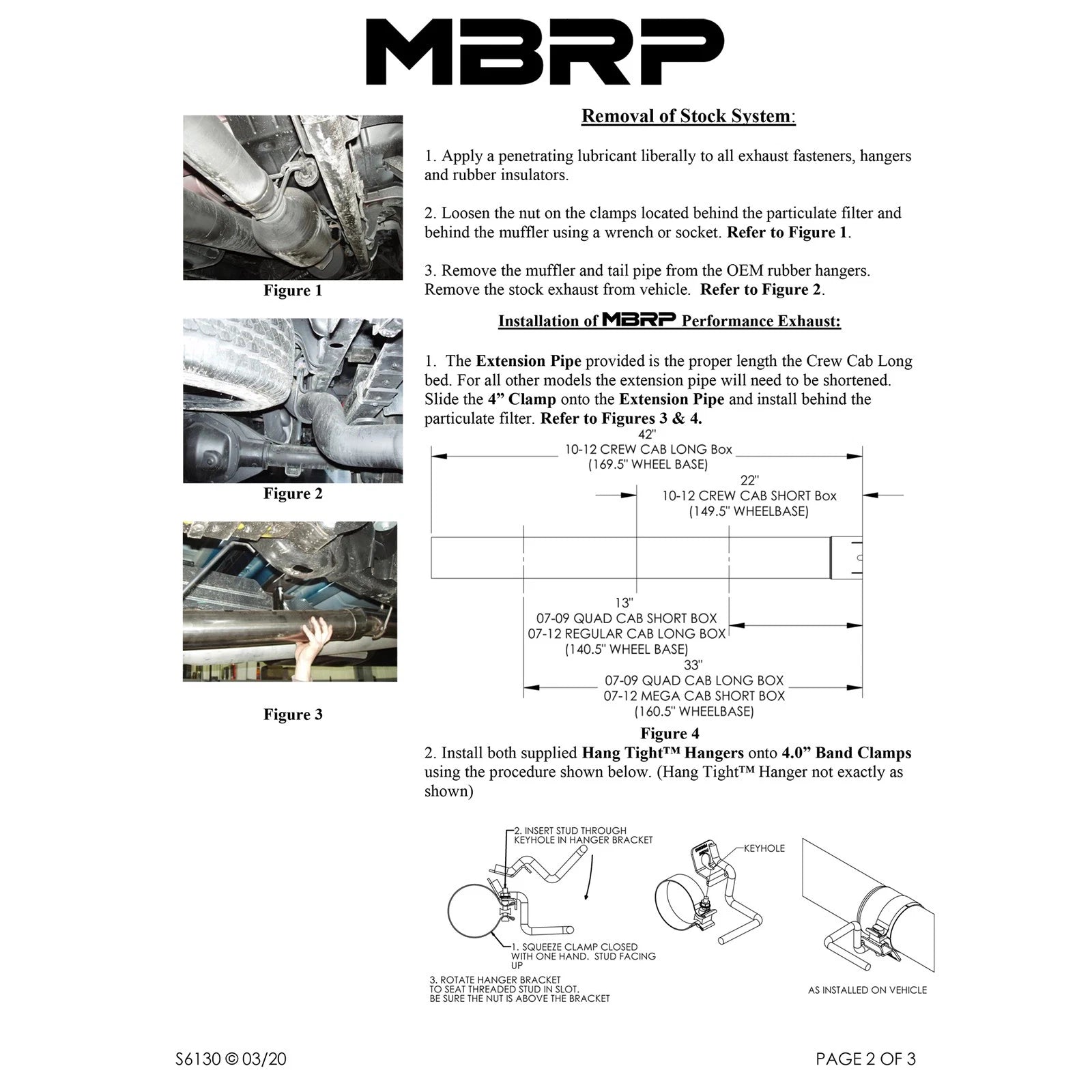 MBRP 10-12 Dodge 2500/3500 Cummins 6.7L Filter Back Single Side Black Coated Exhaust System