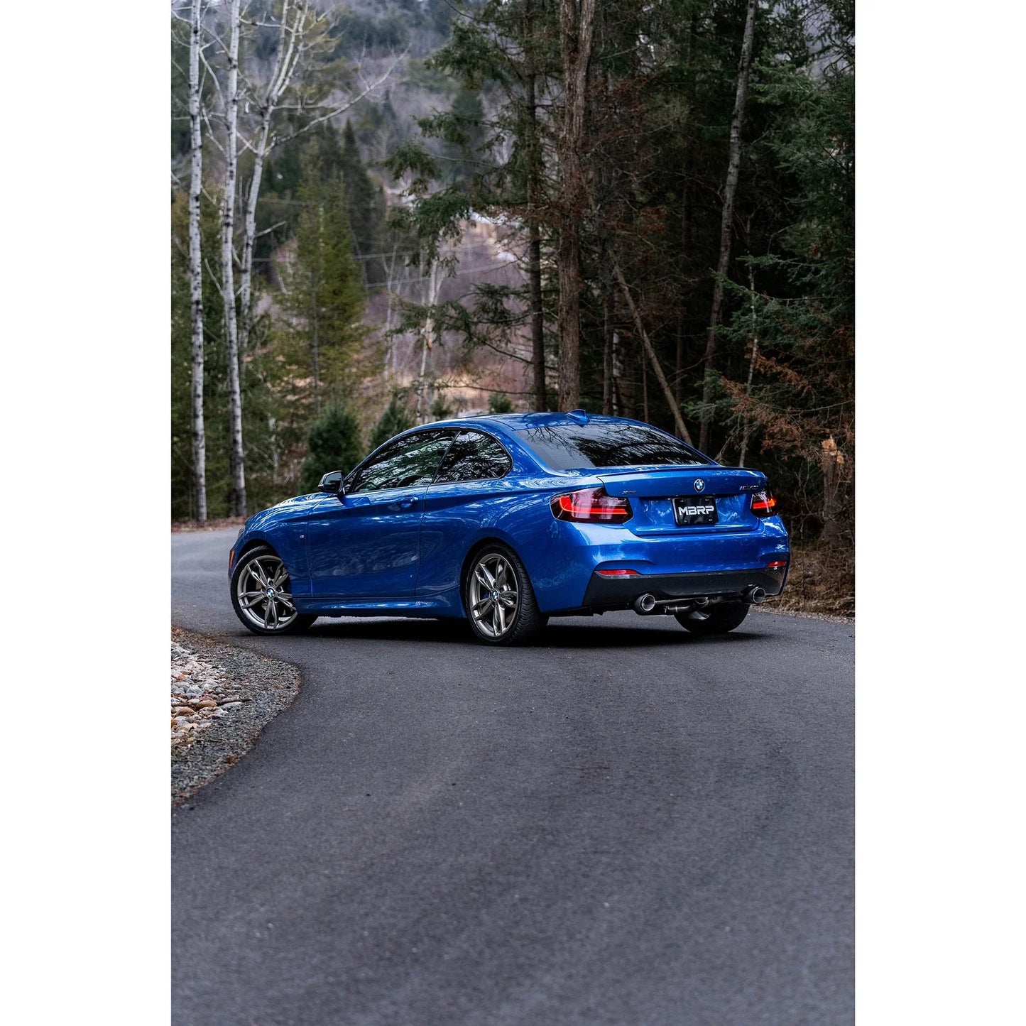 MBRP 17-21 BMW M240I 3.0L 3in Axle Back Dual Rear Exit w/ T304 SS Carbon Fiber Tips (Street Version)